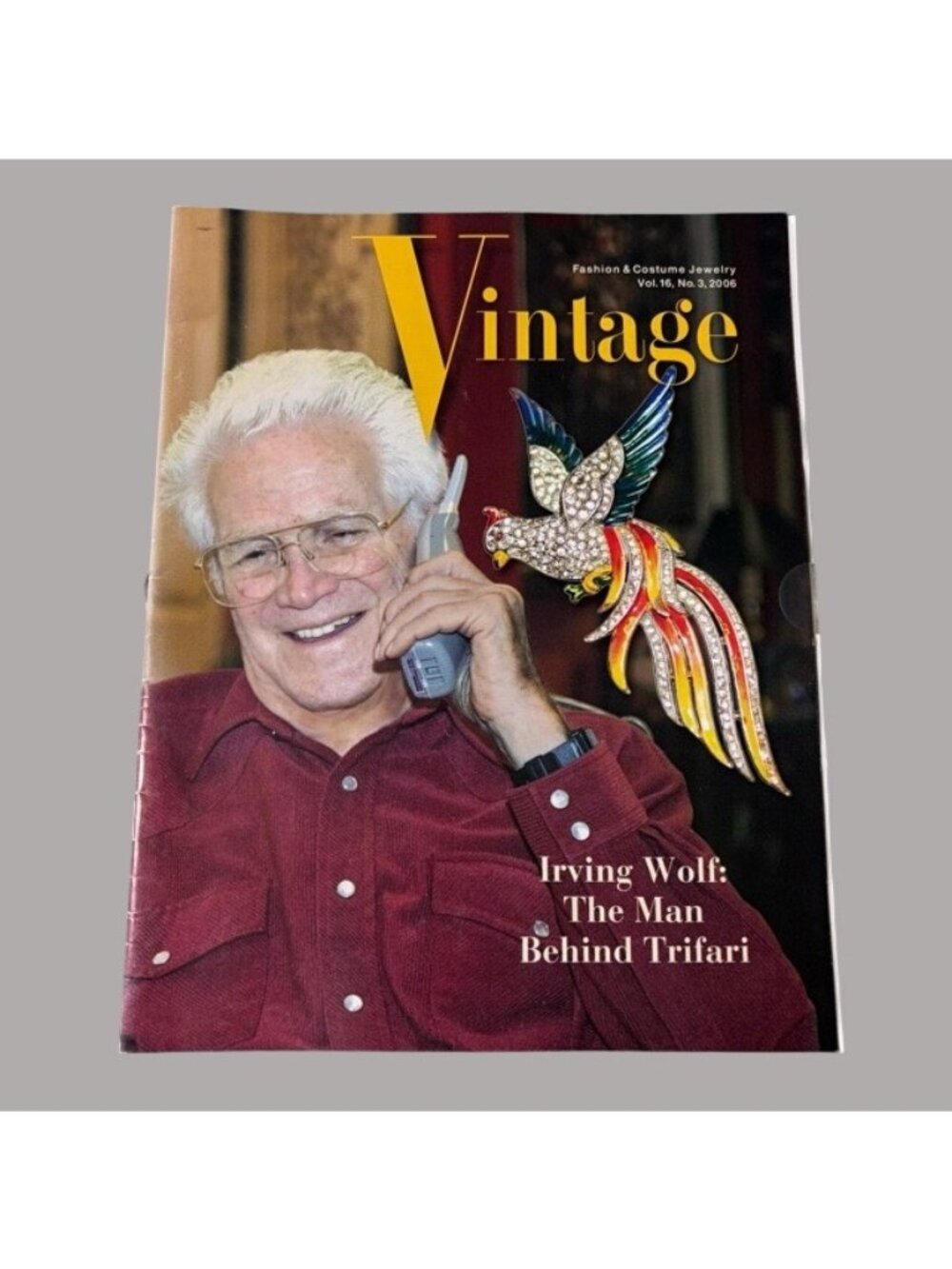 Vintage Fashion & Costume Jewelry Magazine Vol 16  #3 2006 Irving Wolf Trifari